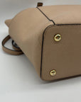 Michael Kors Beige Leather Shoulder Bag