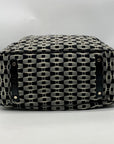Kate Spade Black & Grey Canvas Stevie Diaper Bag