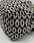 Kate Spade Black & Grey Canvas Stevie Diaper Bag
