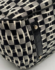 Kate Spade Black & Grey Canvas Stevie Diaper Bag