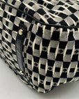 Kate Spade Black & Grey Canvas Stevie Diaper Bag