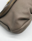 Marc Jacobs Classic Q Natasha Gray Pebbled Leather Crossbody Bag
