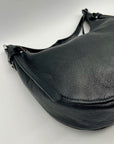 Michael Kors Black Pebbled Leather Hobo Bag