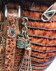 Brahmin Melbourne Croc Embossed Leather Asher Tote Bag