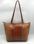 Brahmin Melbourne Croc Embossed Leather Asher Tote Bag