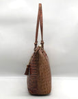 Brahmin Melbourne Croc Embossed Leather Asher Tote Bag