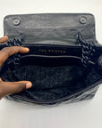 Kurt Geiger Black Leather London Brixton Shoulder Bag