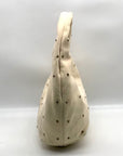 Sam Edelman Ivory Suede Faren Rhinestone Hobo Bag