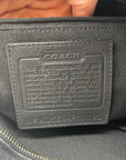 Coach Black Leather Gallery Tote Bag F10195