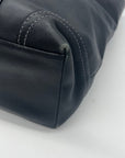Coach Black Leather Gallery Tote Bag F10195
