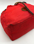 Dooney & Bourke Red Nylon Drawstring Tote Bag