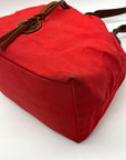 Dooney & Bourke Red Nylon Drawstring Tote Bag