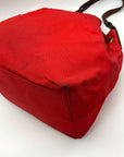 Dooney & Bourke Red Nylon Drawstring Tote Bag