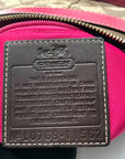 Vintage Tan & Pink Heritage Coach Stripe Shoulder Bag 11562