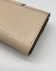 Coach Beige Embossed Leather Grace Wallet
