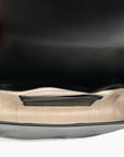 Michael Kors Black Leather Medium Lydia Flap Messenger Bag