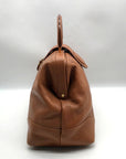 Givenchy Brown Pebbled Leather Vintage Doctor Bag