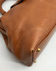 Givenchy Brown Pebbled Leather Vintage Doctor Bag