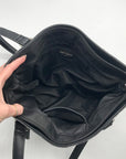 Giani Bernini Black Pebbled Tote Bag