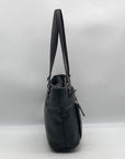 Giani Bernini Black Pebbled Tote Bag