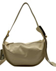 Arezzo Beige Leather Shoulder Bag