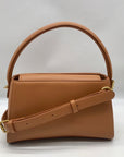 MMS Brown Leather Mini Crossbody Bag