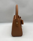 MMS Brown Leather Mini Crossbody Bag