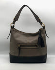 Dooney & Bourke Sophie Two-Toned Pebbled Grain Leather Hobo Bag