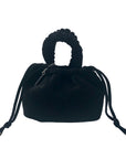 House of Harlow 1960 Black Crushed Velvet Tote Bag