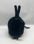 House of Harlow 1960 Black Crushed Velvet Tote Bag