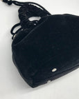 House of Harlow 1960 Black Crushed Velvet Tote Bag