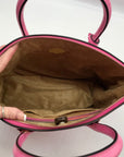 Pratesi Firenze Azalea Pink Versilia Italian Leather Satchel Bag