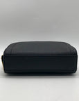 Marc Jacobs Sleek Black Saffiano Leather Dome Crossbody Bag