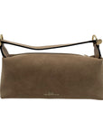 BCBG Light Taupe Suede Shoulder Bag