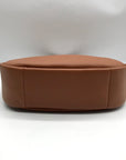Kate Spade Brown Pebbled Leather Kayla Crescent Shoulder Bag