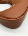 Kate Spade Brown Pebbled Leather Kayla Crescent Shoulder Bag