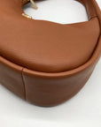 Kate Spade Brown Pebbled Leather Kayla Crescent Shoulder Bag