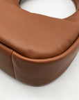 Kate Spade Brown Pebbled Leather Kayla Crescent Shoulder Bag