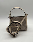 Kate Spade Dark Beige Spade Flower PVC Mini Top Handle Crossbody