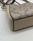 Kate Spade Dark Beige Spade Flower PVC Mini Top Handle Crossbody