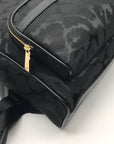 Michael Kors Black Nylon Leopard Print Bex Backpack