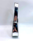 Aqua Silver Metallic Mini Handbag