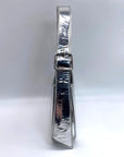 Aqua Silver Metallic Mini Handbag