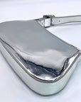 Aqua Silver Metallic Mini Handbag