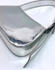 Aqua Silver Metallic Mini Handbag