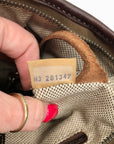 Dooney & Bourke Brown Monogram Canvas Baguette Bag