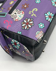 Cowgirl Trendy Purple Sugar Skull Shoulder Bag