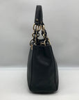 Michael Kors Black Saffiano Leather Cynthia Convertible Satchel Bag
