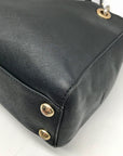 Michael Kors Black Saffiano Leather Cynthia Convertible Satchel Bag
