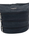 Baggallini Black Nylon Multi-Pocket Crossbody Bag